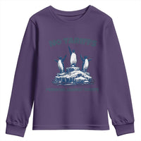 Penguins Against Tariffs Youth Sweatshirt Resist Protest FDT Political
