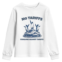 Penguins Against Tariffs Youth Sweatshirt Resist Protest FDT Political