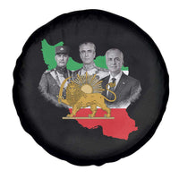 Pahlavi Dynasty Spare Tire Cover Three Generations Iran Lion and Sun Portrait