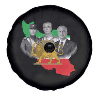 Pahlavi Dynasty Spare Tire Cover Three Generations Iran Lion and Sun Portrait