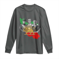 Pahlavi Dynasty Long Sleeve Shirt Three Generations Iran Lion and Sun Portrait