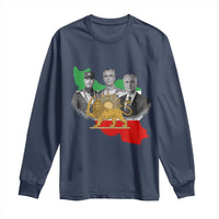 Pahlavi Dynasty Long Sleeve Shirt Three Generations Iran Lion and Sun Portrait
