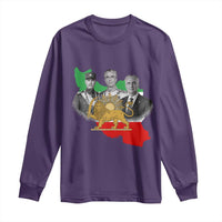 Pahlavi Dynasty Long Sleeve Shirt Three Generations Iran Lion and Sun Portrait