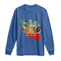 Pahlavi Dynasty Long Sleeve Shirt Three Generations Iran Lion and Sun Portrait