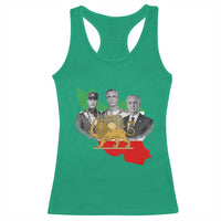 Pahlavi Dynasty Racerback Tank Top Three Generations Iran Lion and Sun Portrait