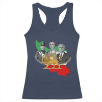 Pahlavi Dynasty Racerback Tank Top Three Generations Iran Lion and Sun Portrait