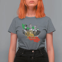 Pahlavi Dynasty T Shirt For Women Three Generations Iran Lion and Sun Portrait