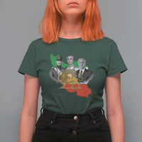 Pahlavi Dynasty T Shirt For Women Three Generations Iran Lion and Sun Portrait