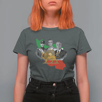 Pahlavi Dynasty T Shirt For Women Three Generations Iran Lion and Sun Portrait