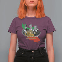 Pahlavi Dynasty T Shirt For Women Three Generations Iran Lion and Sun Portrait