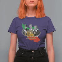 Pahlavi Dynasty T Shirt For Women Three Generations Iran Lion and Sun Portrait
