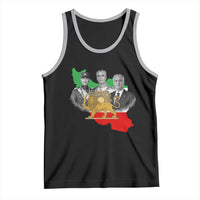 Pahlavi Dynasty Tank Top Three Generations Iran Lion and Sun Portrait