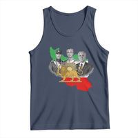 Pahlavi Dynasty Tank Top Three Generations Iran Lion and Sun Portrait