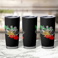 Pahlavi Dynasty Tumbler Cup Three Generations Iran Lion and Sun Portrait