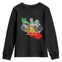 Pahlavi Dynasty Youth Sweatshirt Three Generations Iran Lion and Sun Portrait