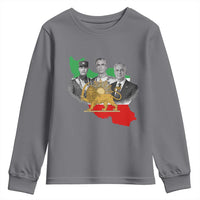 Pahlavi Dynasty Youth Sweatshirt Three Generations Iran Lion and Sun Portrait