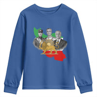 Pahlavi Dynasty Youth Sweatshirt Three Generations Iran Lion and Sun Portrait