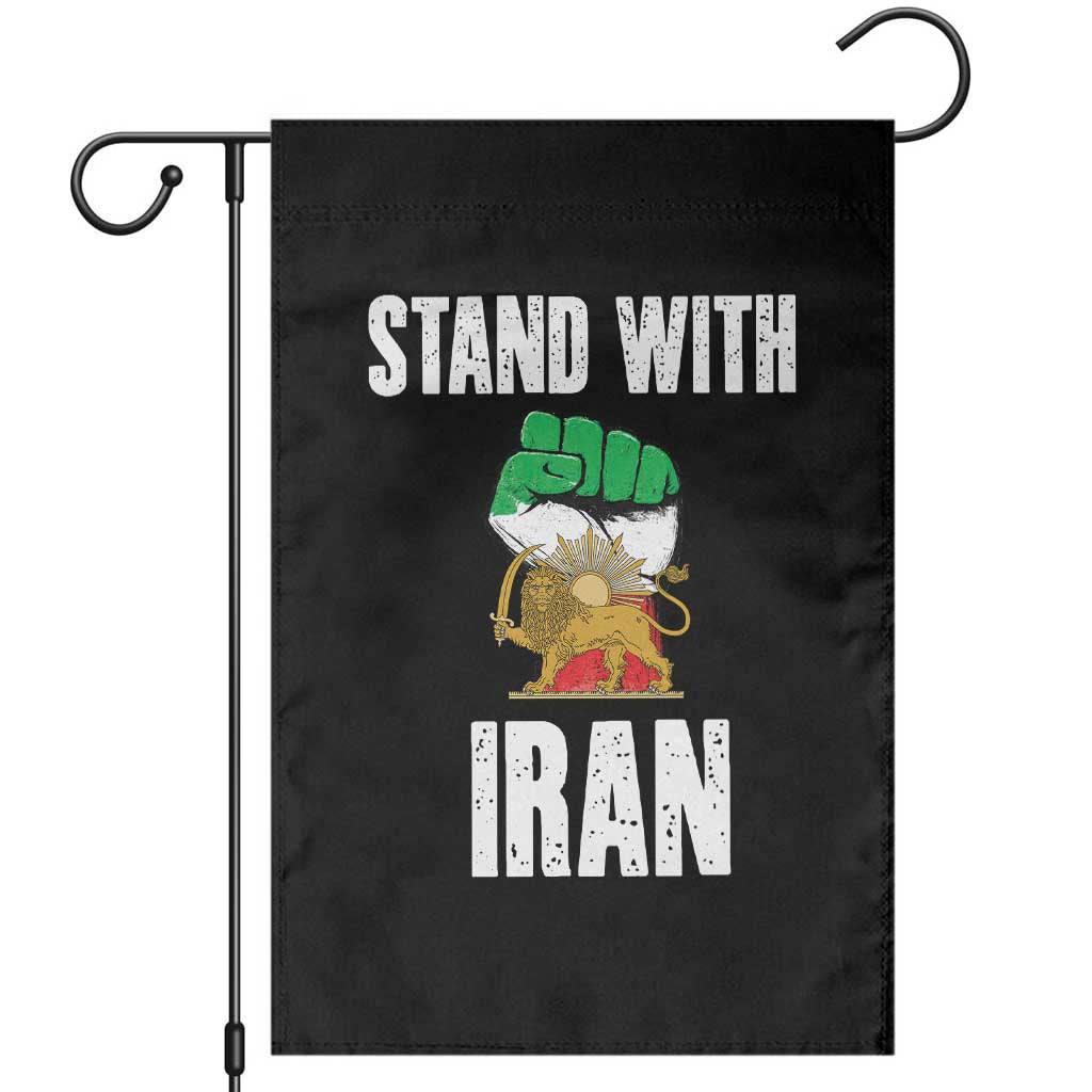 Free Iran Support Iranian MIGA Garden Flag Stand With Iran