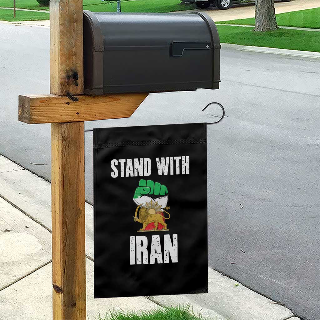 Free Iran Support Iranian MIGA Garden Flag Stand With Iran