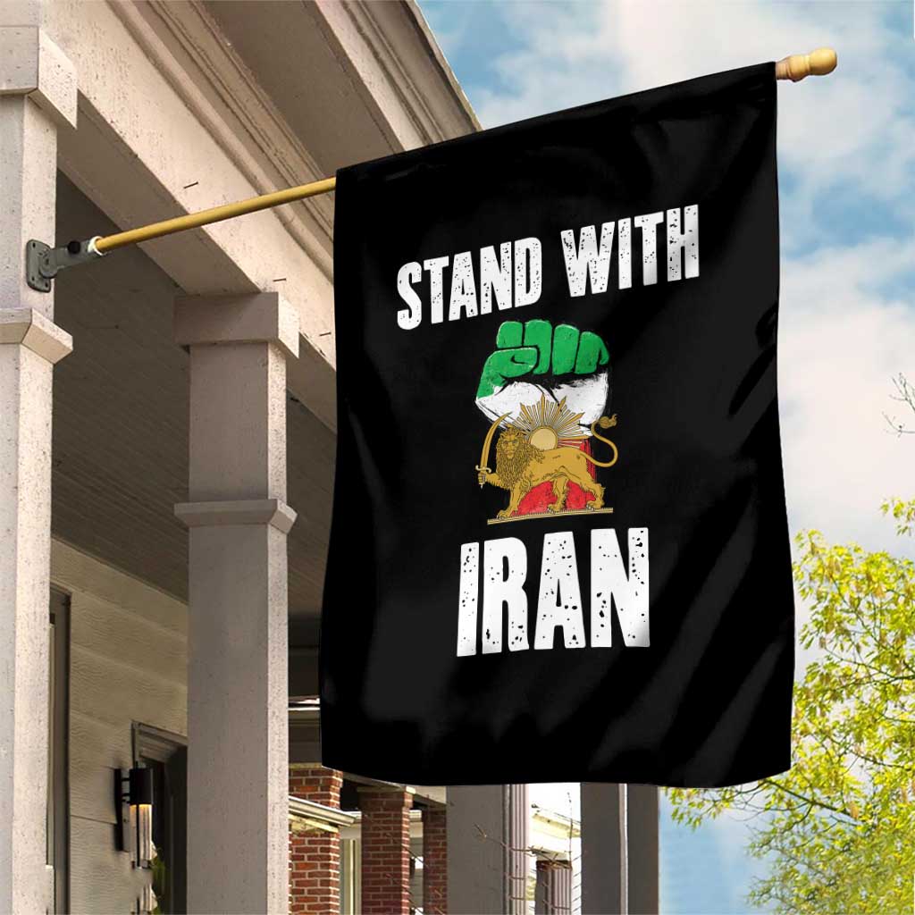 Free Iran Support Iranian MIGA Garden Flag Stand With Iran