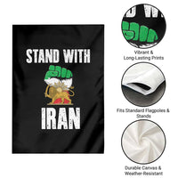 Free Iran Support Iranian MIGA Garden Flag Stand With Iran