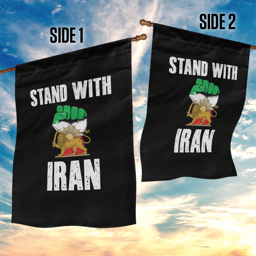 Free Iran Support Iranian MIGA Garden Flag Stand With Iran