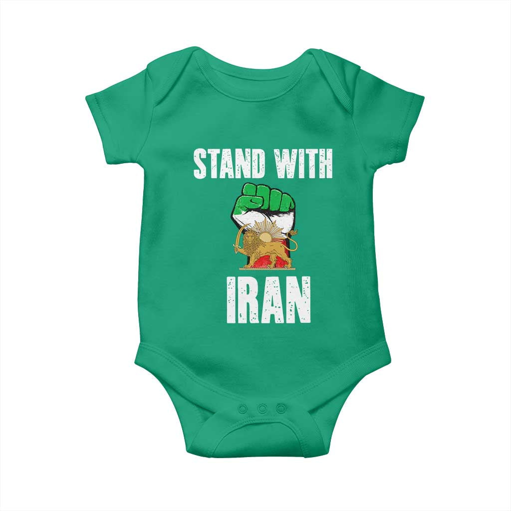 Free Iran Support Iranian MIGA Baby Onesie Stand With Iran