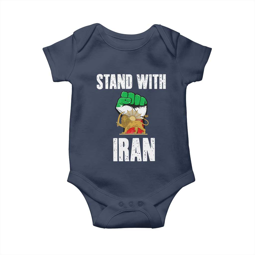 Free Iran Support Iranian MIGA Baby Onesie Stand With Iran