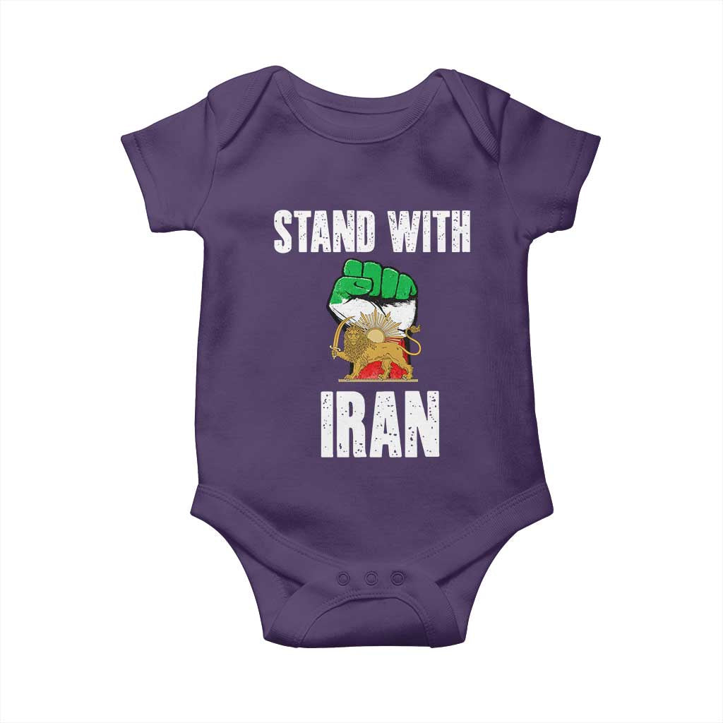 Free Iran Support Iranian MIGA Baby Onesie Stand With Iran