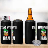 Free Iran Support Iranian MIGA 4 in 1 Can Cooler Tumbler Stand With Iran