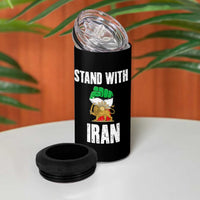 Free Iran Support Iranian MIGA 4 in 1 Can Cooler Tumbler Stand With Iran