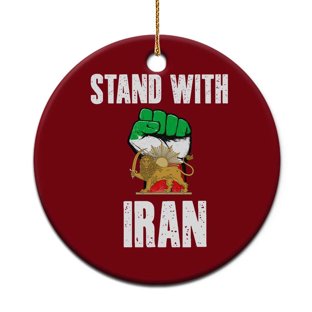 Free Iran Support Iranian MIGA Ceramic Ornament Stand With Iran
