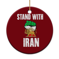 Free Iran Support Iranian MIGA Ceramic Ornament Stand With Iran