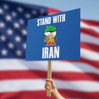 Free Iran Support Iranian MIGA Protest Sign Stand With Iran