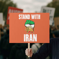 Free Iran Support Iranian MIGA Protest Sign Stand With Iran