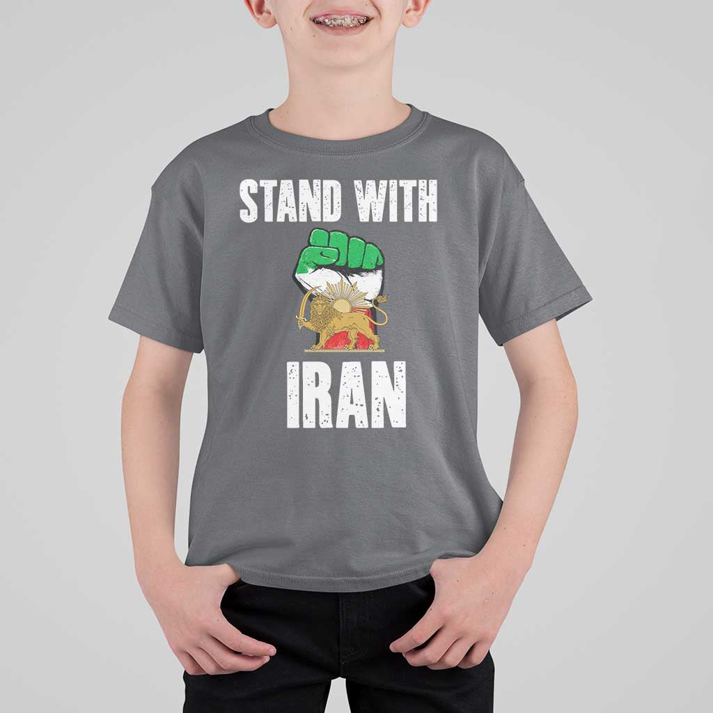 Free Iran Support Iranian MIGA T Shirt For Kid Stand With Iran