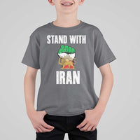 Free Iran Support Iranian MIGA T Shirt For Kid Stand With Iran