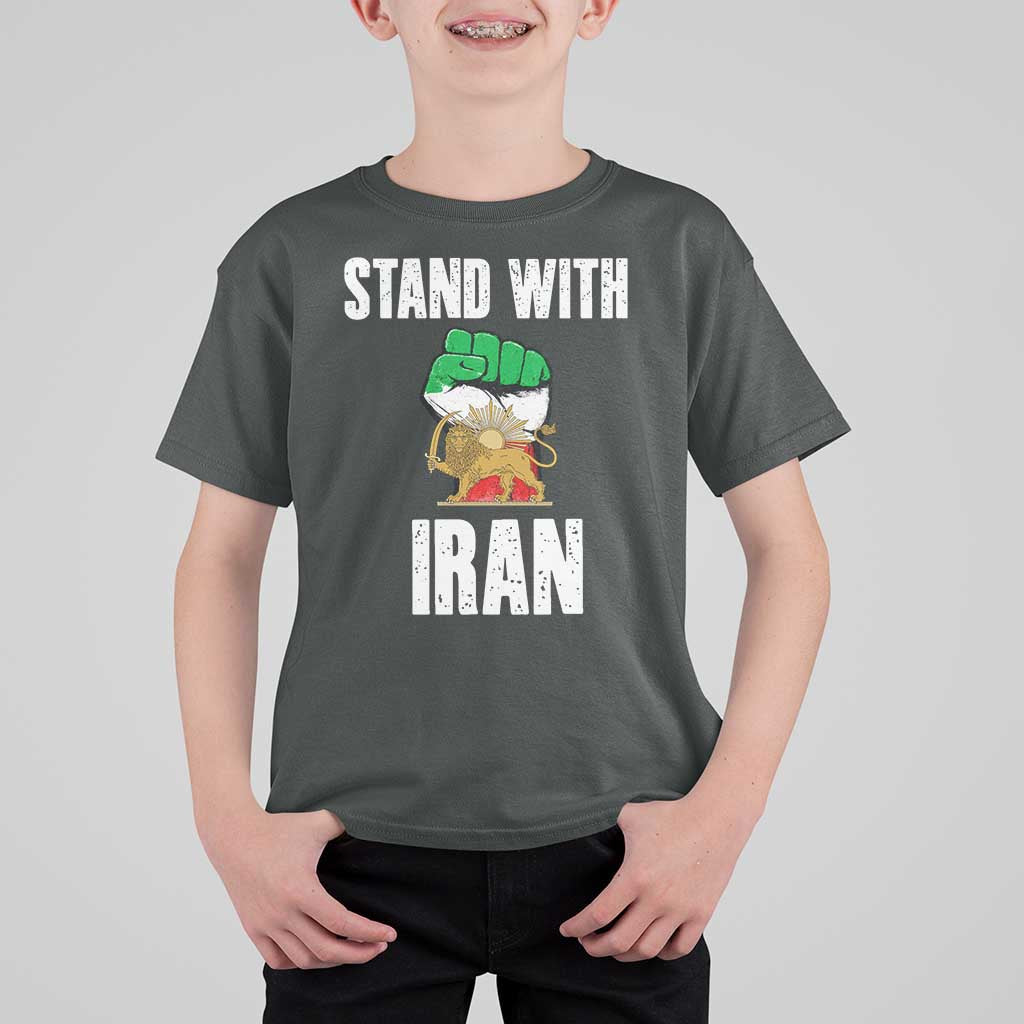 Free Iran Support Iranian MIGA T Shirt For Kid Stand With Iran