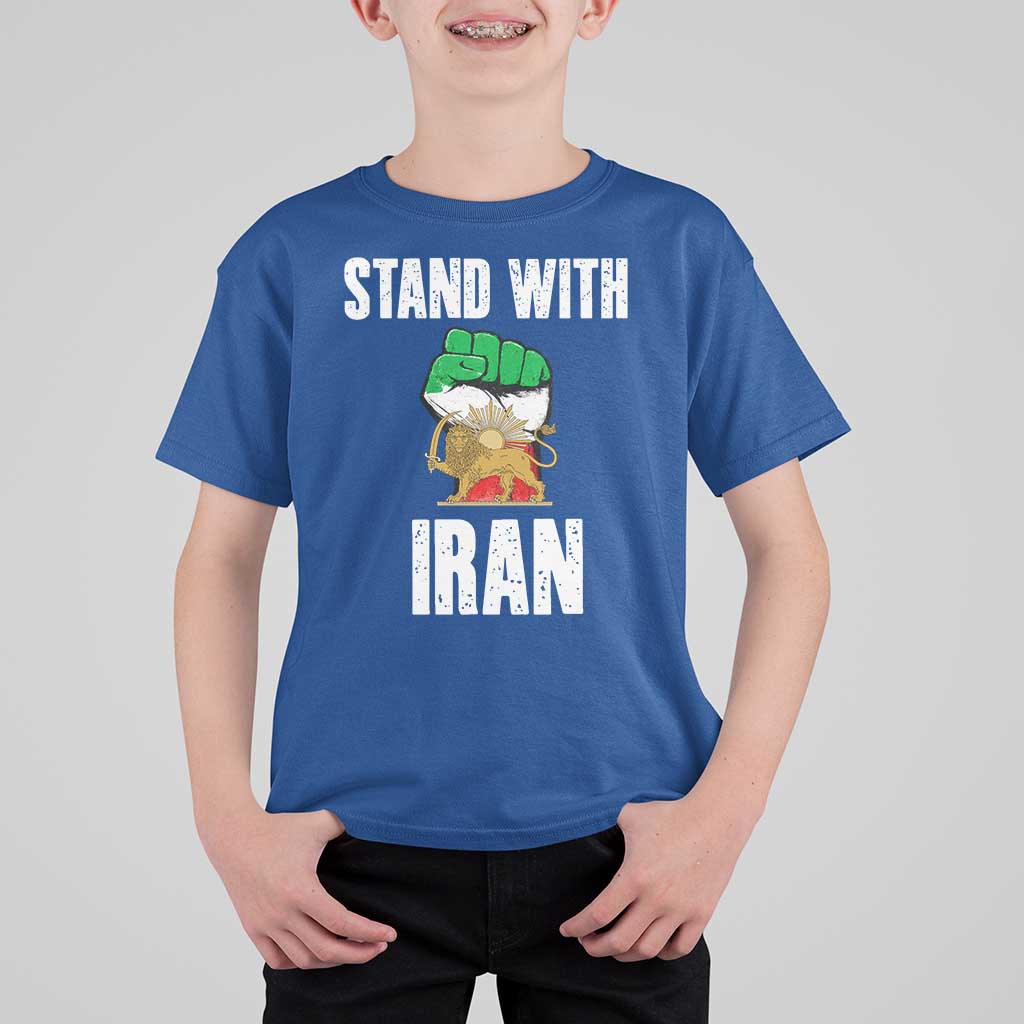 Free Iran Support Iranian MIGA T Shirt For Kid Stand With Iran