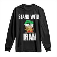 Free Iran Support Iranian MIGA Long Sleeve Shirt Stand With Iran