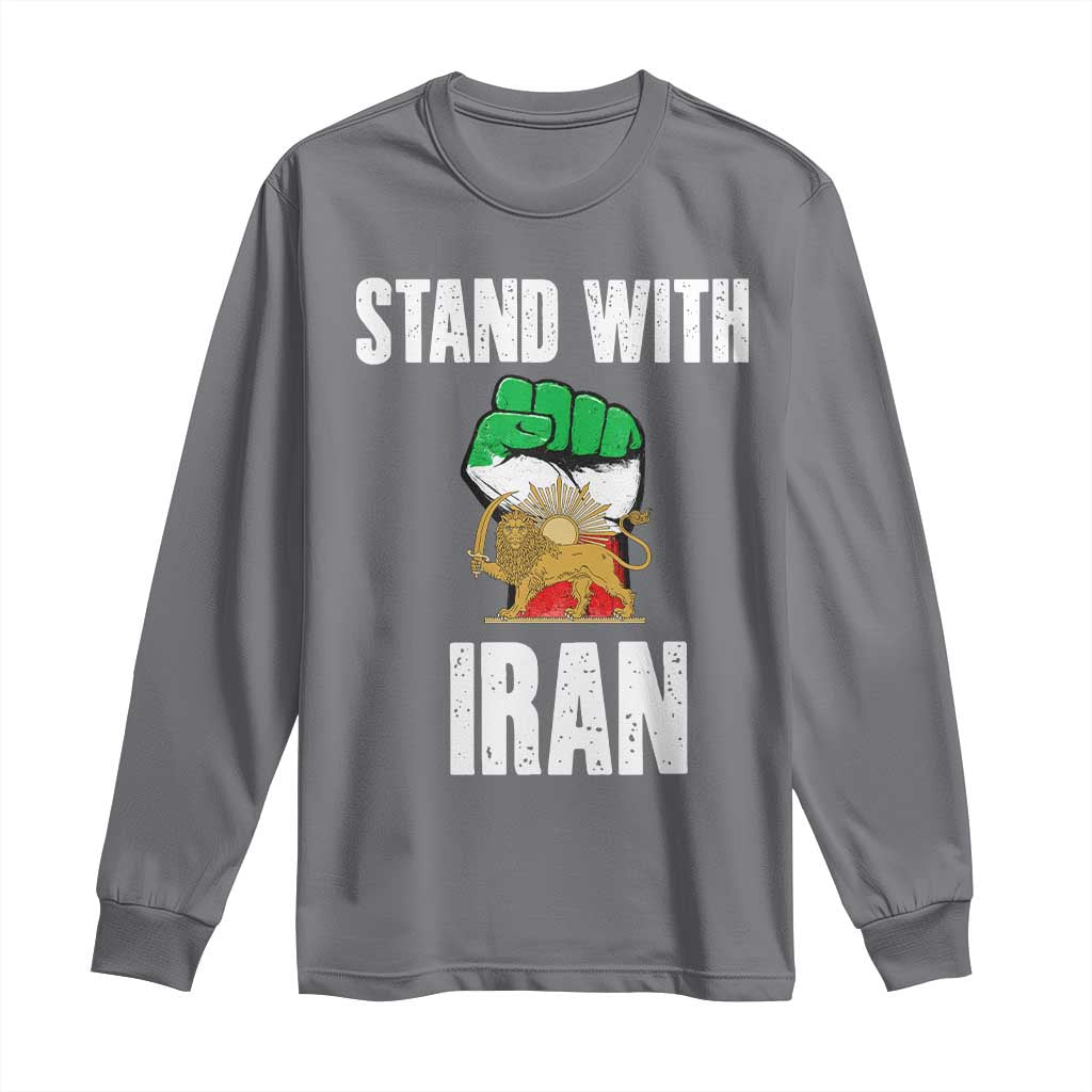 Free Iran Support Iranian MIGA Long Sleeve Shirt Stand With Iran
