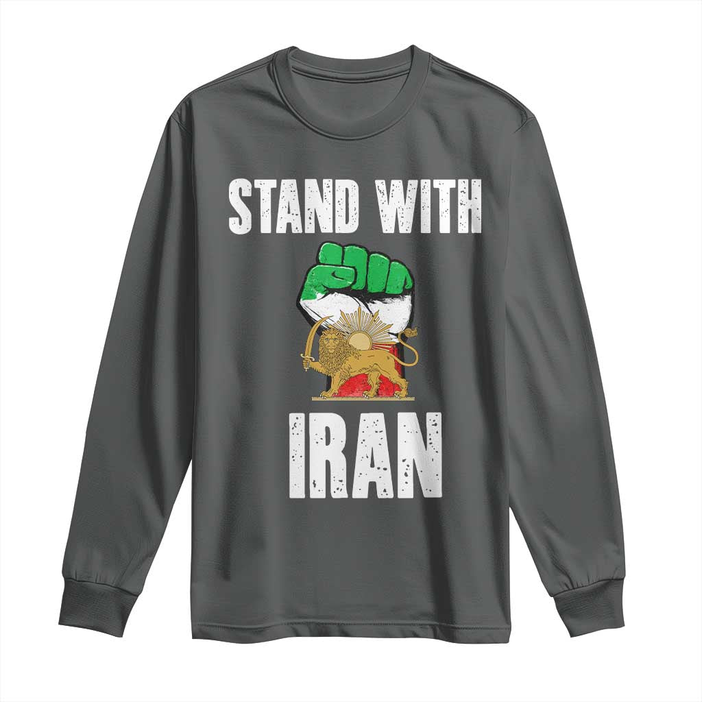 Free Iran Support Iranian MIGA Long Sleeve Shirt Stand With Iran