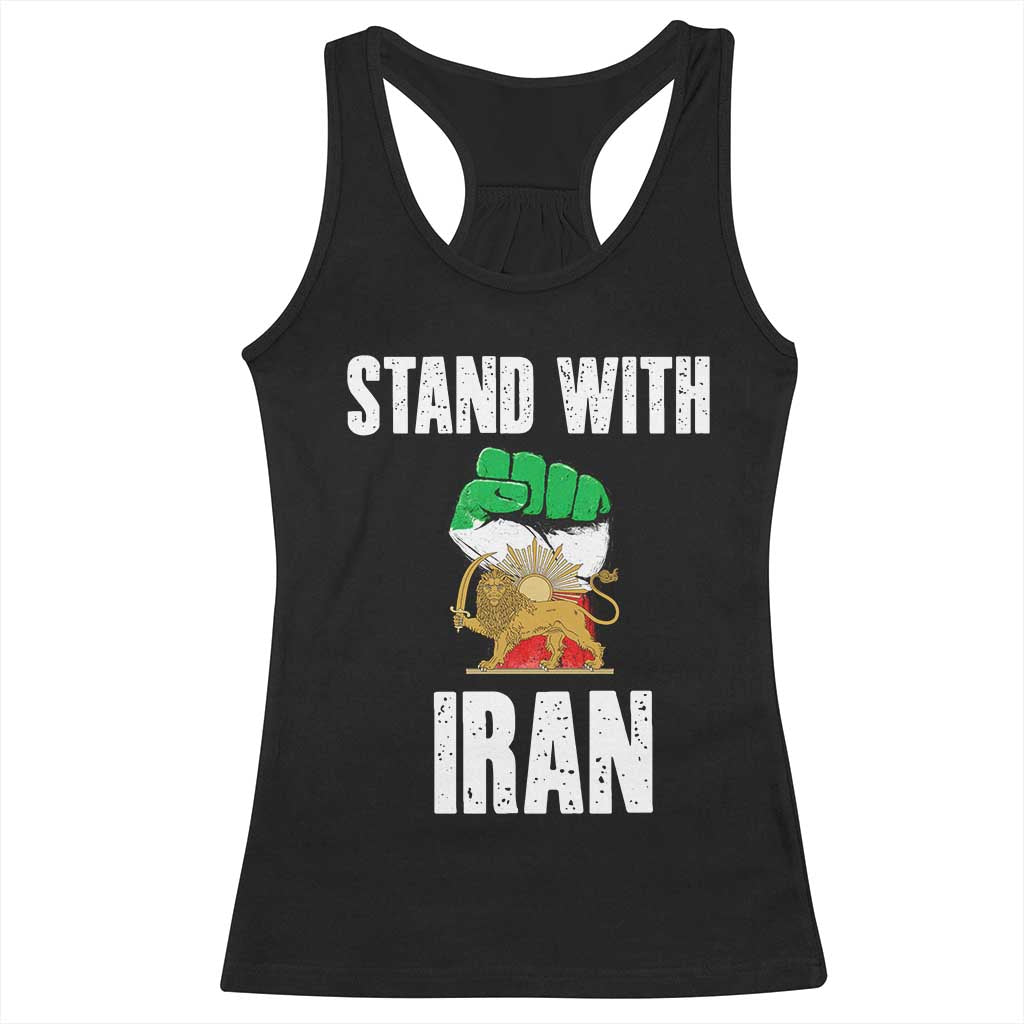 Free Iran Support Iranian MIGA Racerback Tank Top Stand With Iran