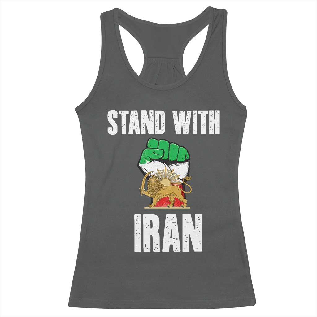 Free Iran Support Iranian MIGA Racerback Tank Top Stand With Iran