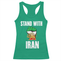 Free Iran Support Iranian MIGA Racerback Tank Top Stand With Iran