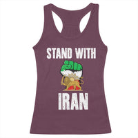 Free Iran Support Iranian MIGA Racerback Tank Top Stand With Iran