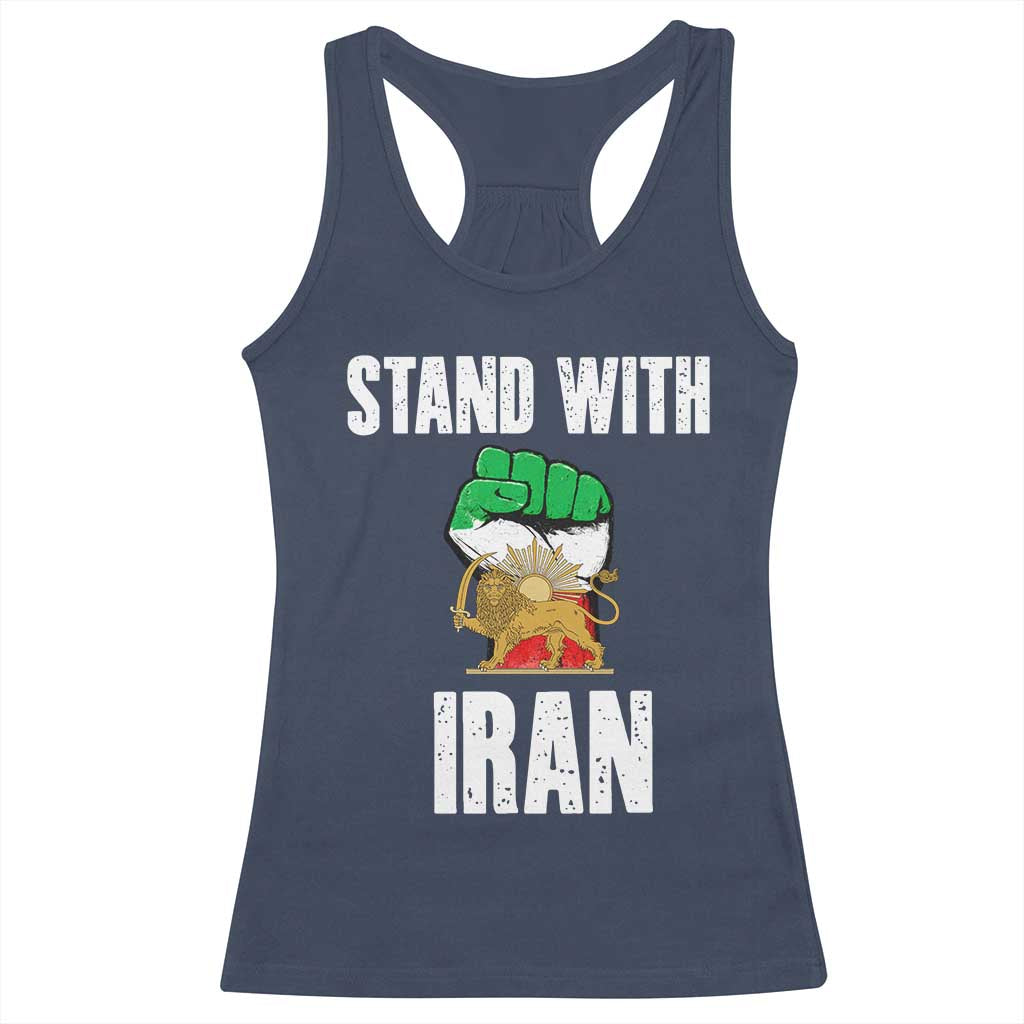 Free Iran Support Iranian MIGA Racerback Tank Top Stand With Iran