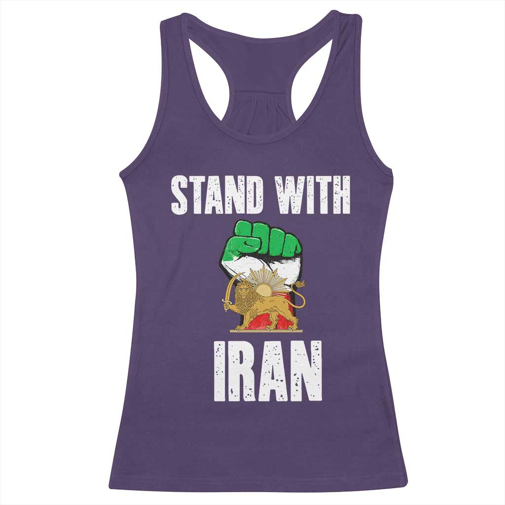 Free Iran Support Iranian MIGA Racerback Tank Top Stand With Iran