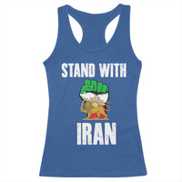 Free Iran Support Iranian MIGA Racerback Tank Top Stand With Iran
