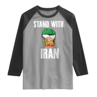 Free Iran Support Iranian MIGA Raglan Shirt Stand With Iran